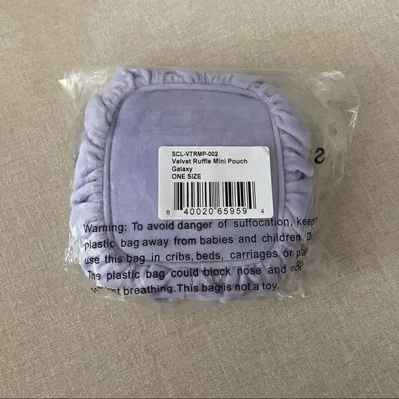 Stoney clover lane velvet mini pouch - Picture 3 of 4